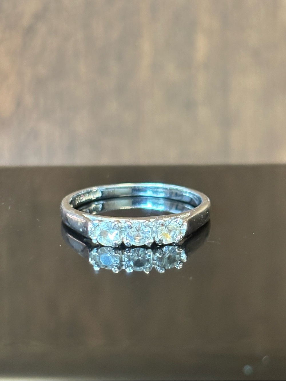 Vintage Avon Sterling Silver CZ Anniversary Ring Size 7 | Classic Style | NIB